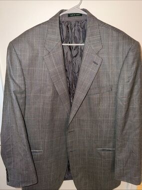 Ralph Lauren Men's Gray Plaid Sport Coat with Matching Pants